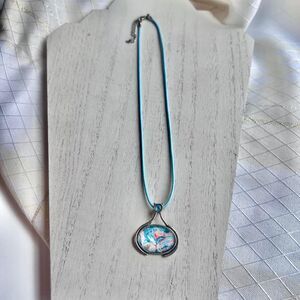 Handmade Vintage Pendant Necklace, Wearable Art Jewelry, Wearable Art